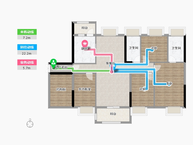 广东省-湛江市-清晖嘉园-124.21-户型库-动静线