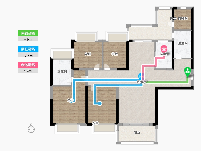 广东省-中山市-合生帝景城-108.19-户型库-动静线