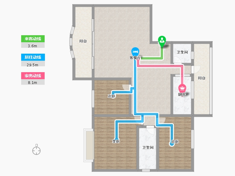 广东省-清远市-龙庭花园-160.38-户型库-动静线