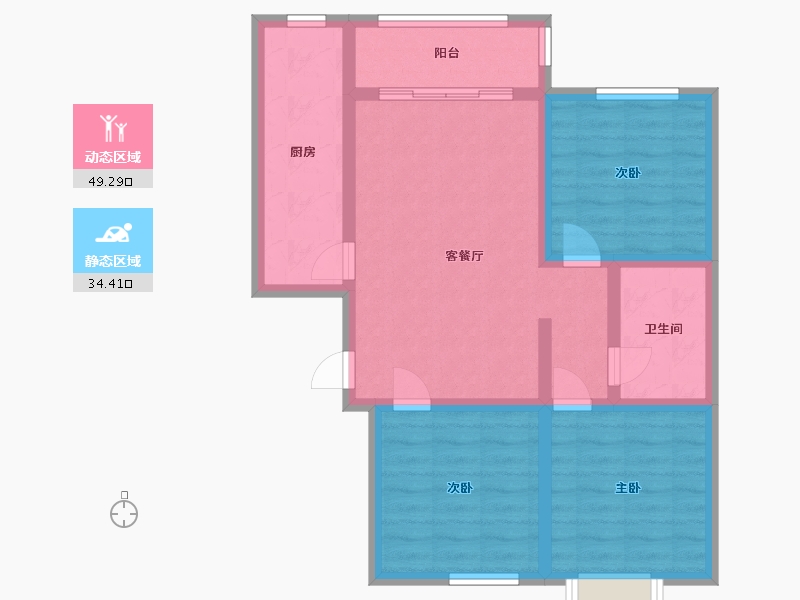 河北省-承德市-承德-73.66-户型库-动静分区