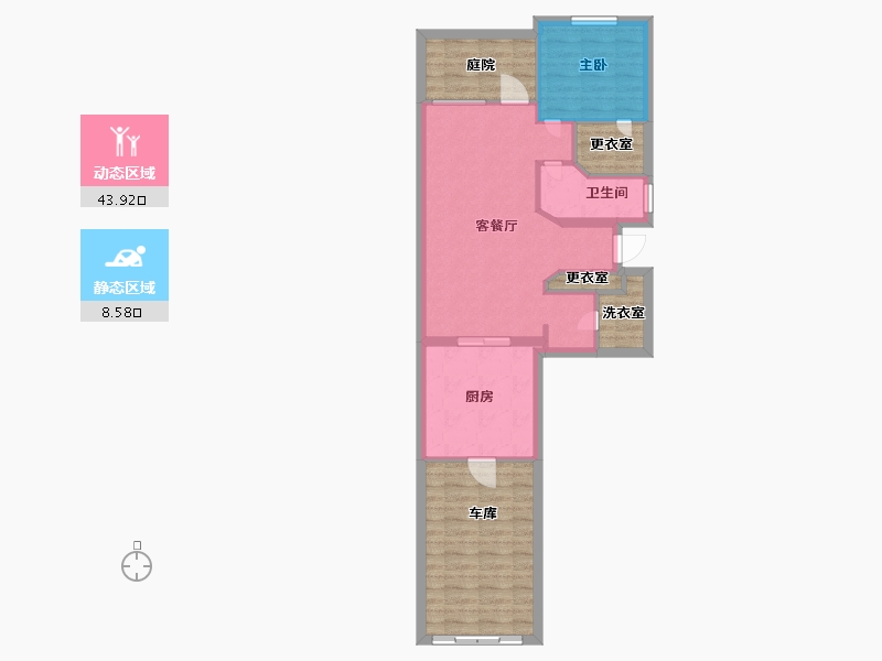 Florida-Orange-Northbridge at Millenia Lake-73.94-户型库-动静分区