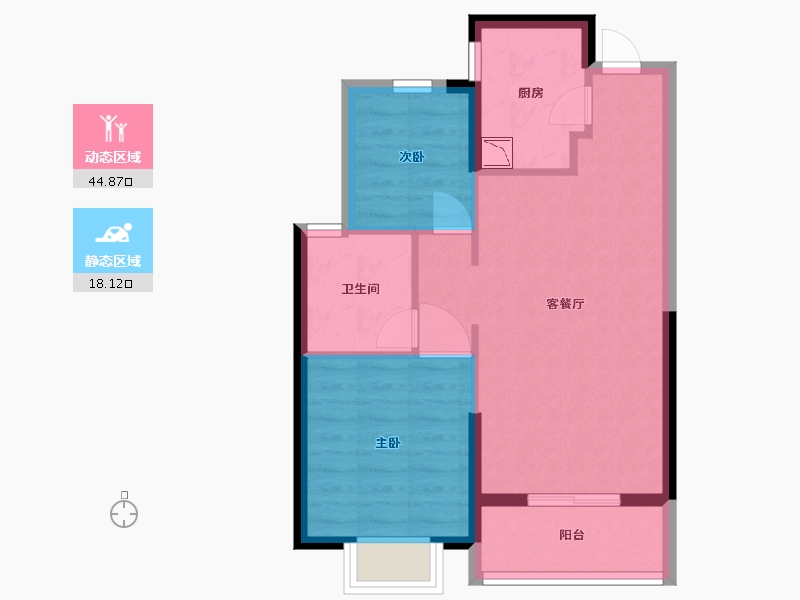 江苏省-南通市-恒大海上威尼斯-56.00-户型库-动静分区