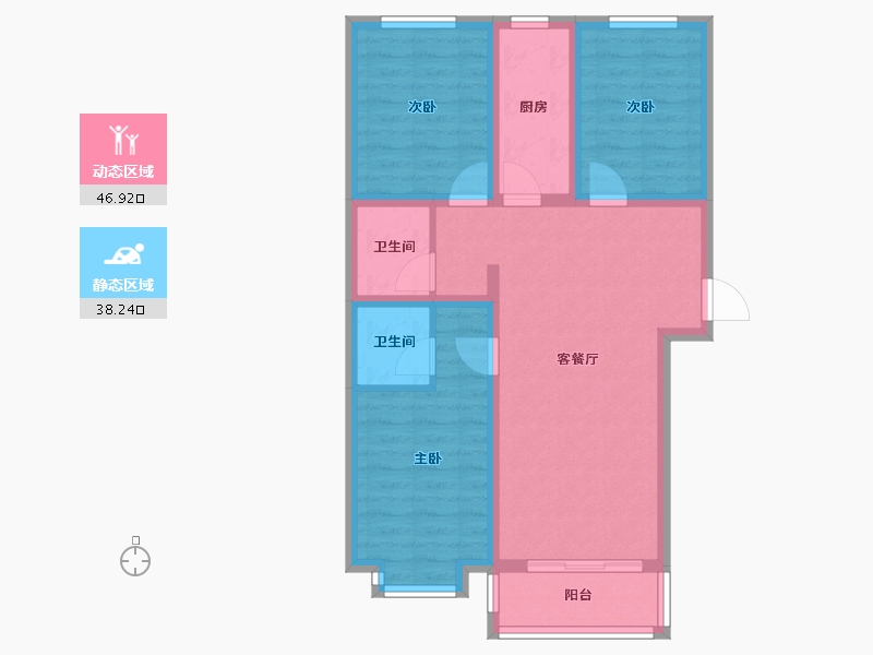 河北省-保定市-京广国际-75.13-户型库-动静分区