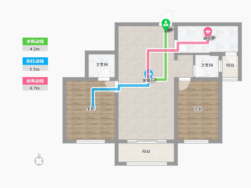 河北省-石家庄市-汇君城-75.12-户型库-动静线