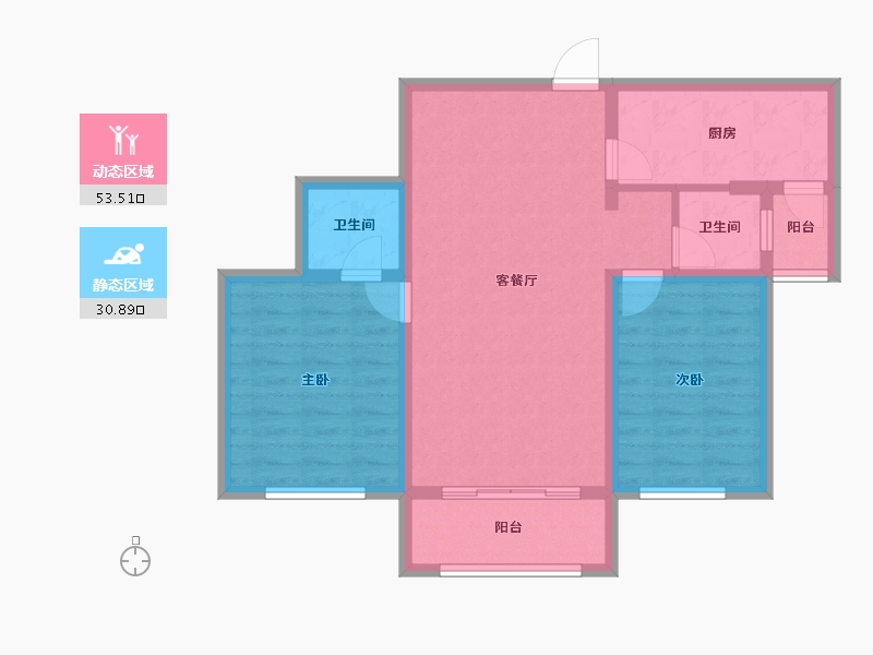 河北省-石家庄市-汇君城-75.12-户型库-动静分区