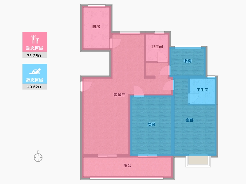 江苏省-南通市-锦御豪庭-110.00-户型库-动静分区