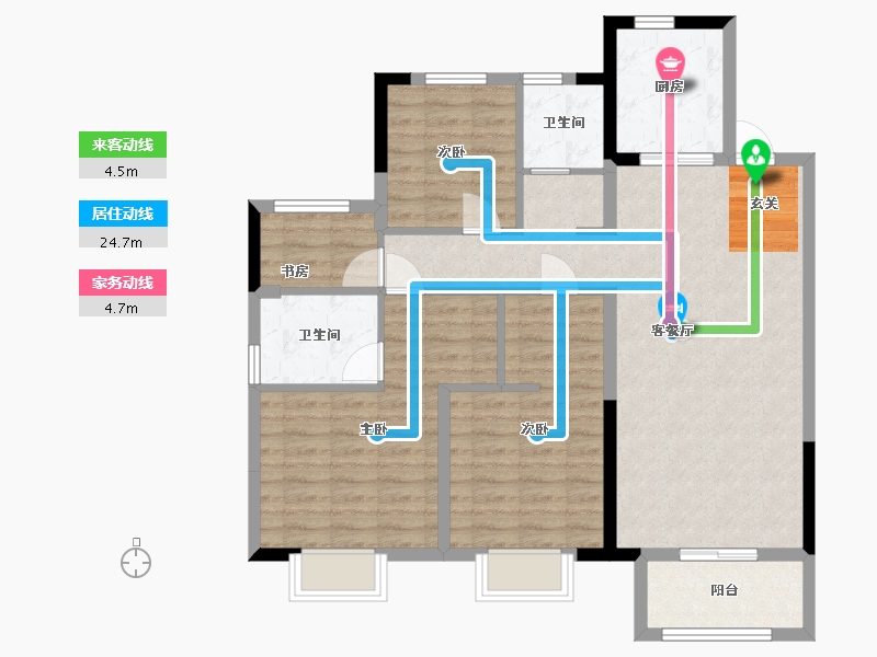 安徽省-合肥市-阳光城悦澜府-97.13-户型库-动静线