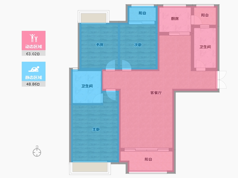 河南省-漯河市-泰威中央公园-100.00-户型库-动静分区