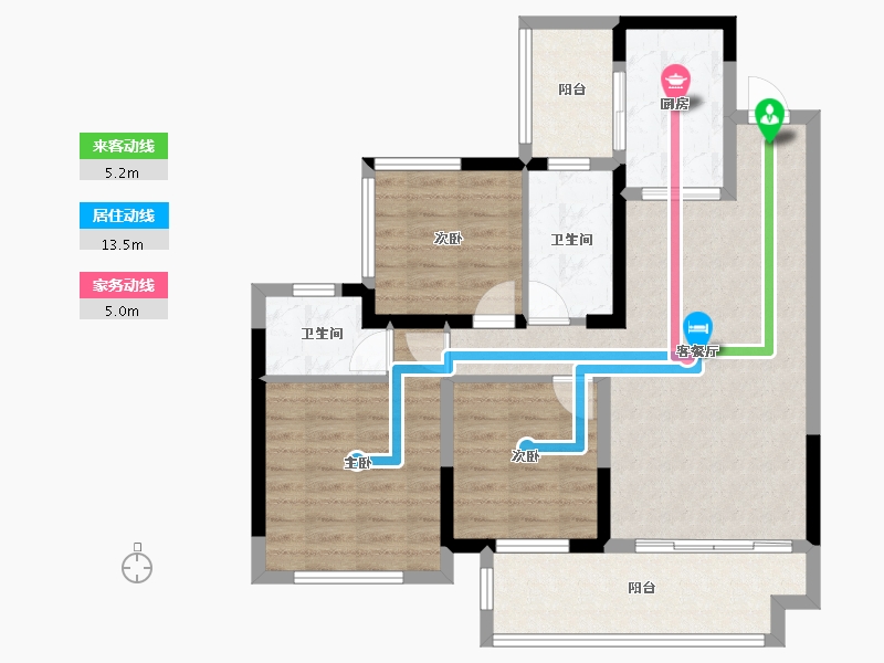 四川省-乐山市-犍为众恒中央公园-86.14-户型库-动静线