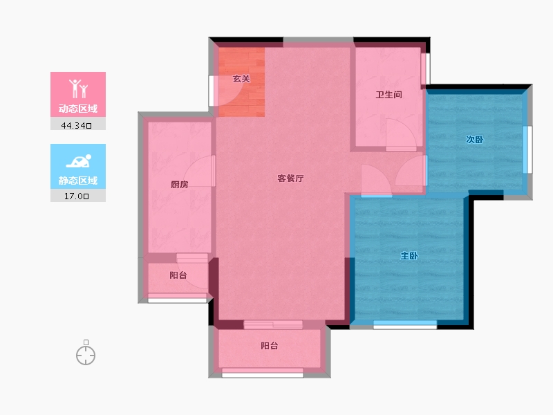 四川省-成都市-招商愉樾-54.59-户型库-动静分区