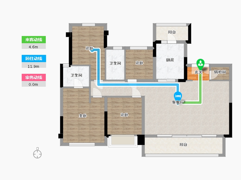 四川省-成都市-首开龙湖紫云赋项目-116.49-户型库-动静线