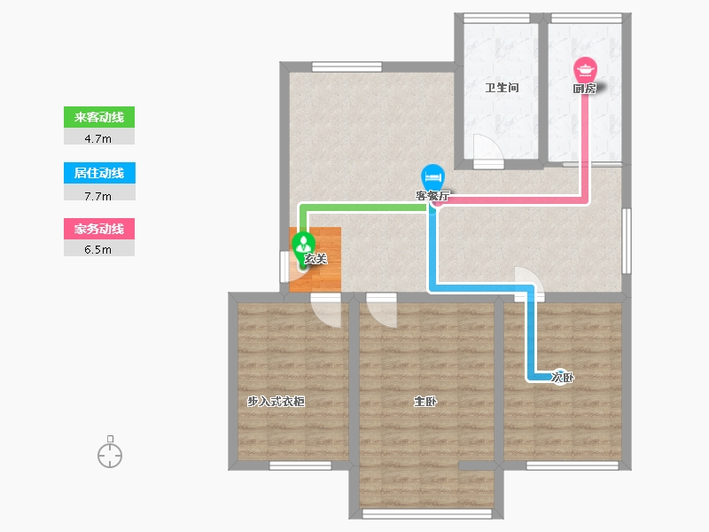 河南省-洛阳市-兴隆花园-92.94-户型库-动静线