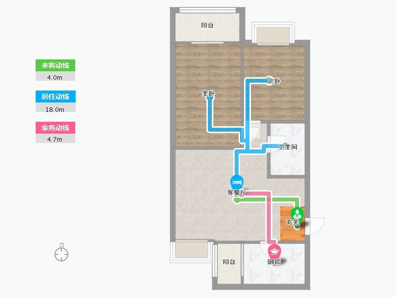 四川省-成都市-双楠忆景-64.22-户型库-动静线