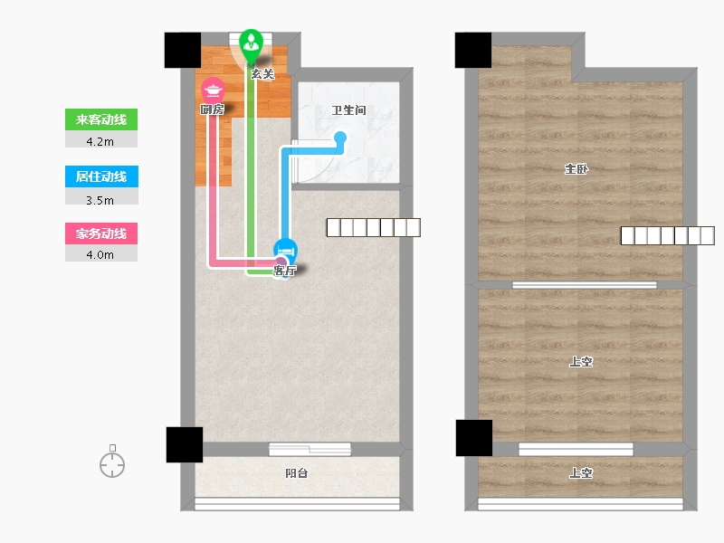 湖南省-长沙市-梦想新天地-57.05-户型库-动静线