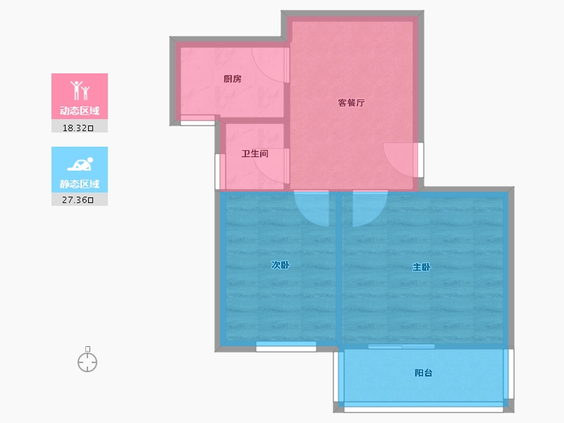 江苏省-南京市-钟阜大厦-40.78-户型库-动静分区