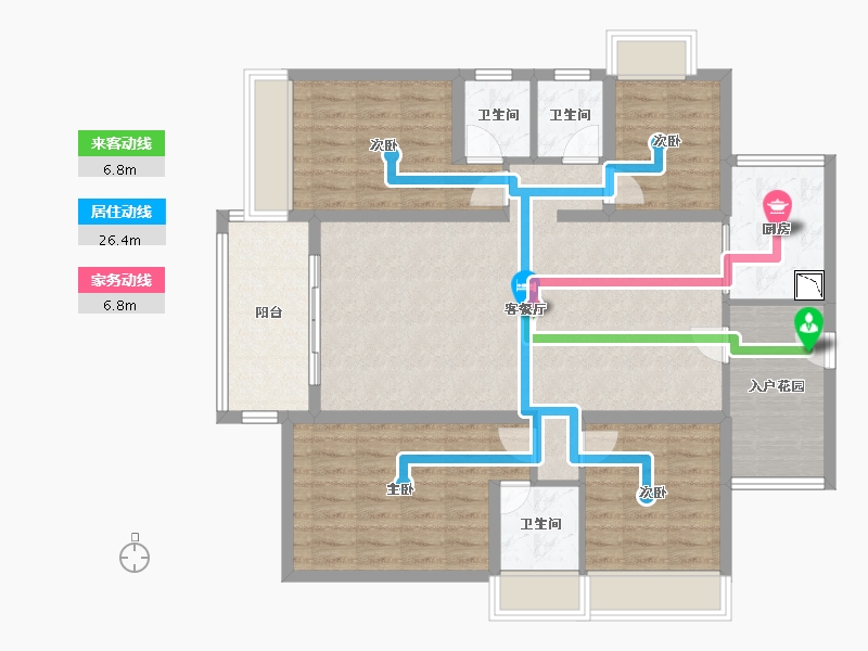 广东省-江门市-奥园汇源新都-112.93-户型库-动静线