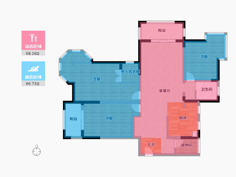 江苏省-盐城市-盐城中南世纪城-120.57-户型库-动静分区