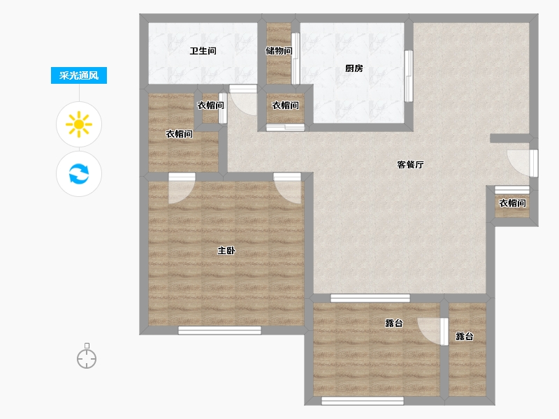 Florida-Duval-Island Pointe-96.65-户型库-采光通风