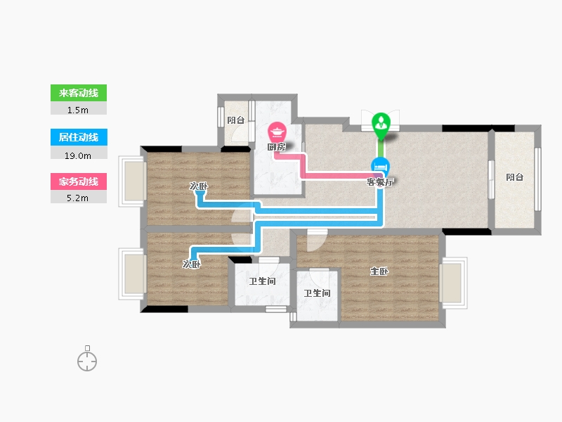 四川省-广安市-依云小镇-90.04-户型库-动静线