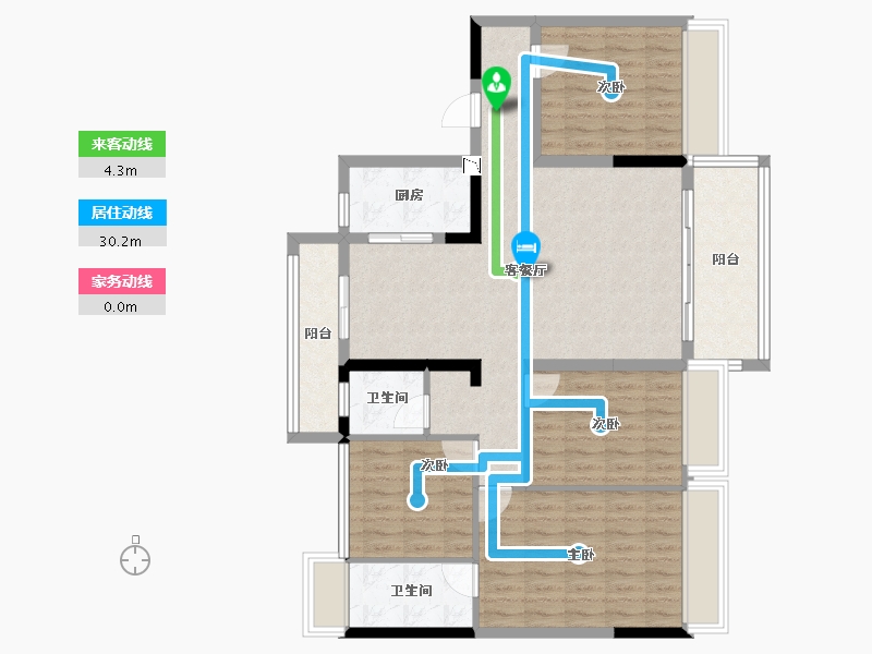 广西壮族自治区-贵港市-贵港碧桂园-108.08-户型库-动静线