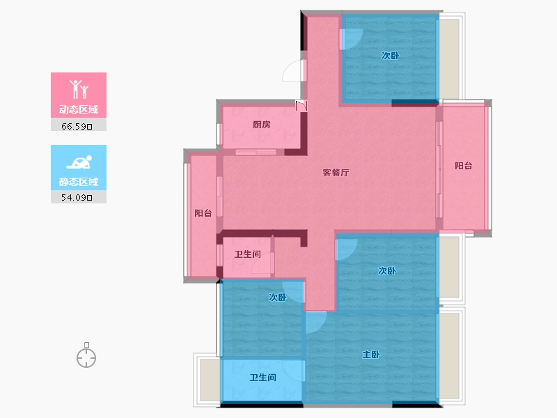 广西壮族自治区-贵港市-贵港碧桂园-108.08-户型库-动静分区