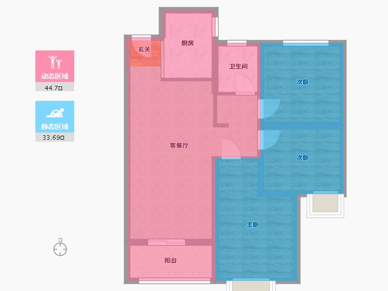 山东省-菏泽市-名门世都-69.13-户型库-动静分区