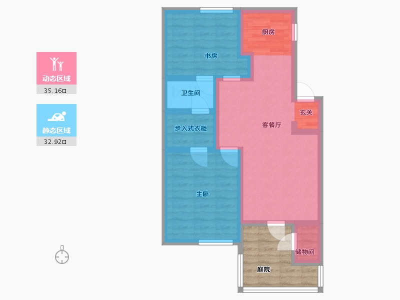 Florida-Leon-Meridian Place Apartments-67.14-户型库-动静分区