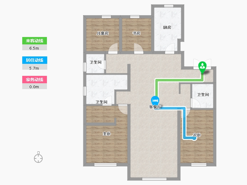 辽宁省-沈阳市-越秀星汇云锦-116.90-户型库-动静线