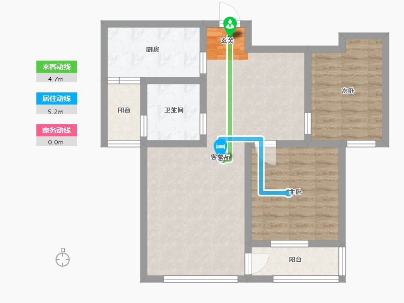 河南省-驻马店市-清河佳苑-68.01-户型库-动静线