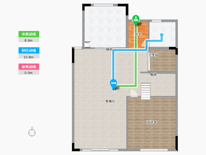 湖北省-武汉市-新城璞樾门第-143.96-户型库-动静线