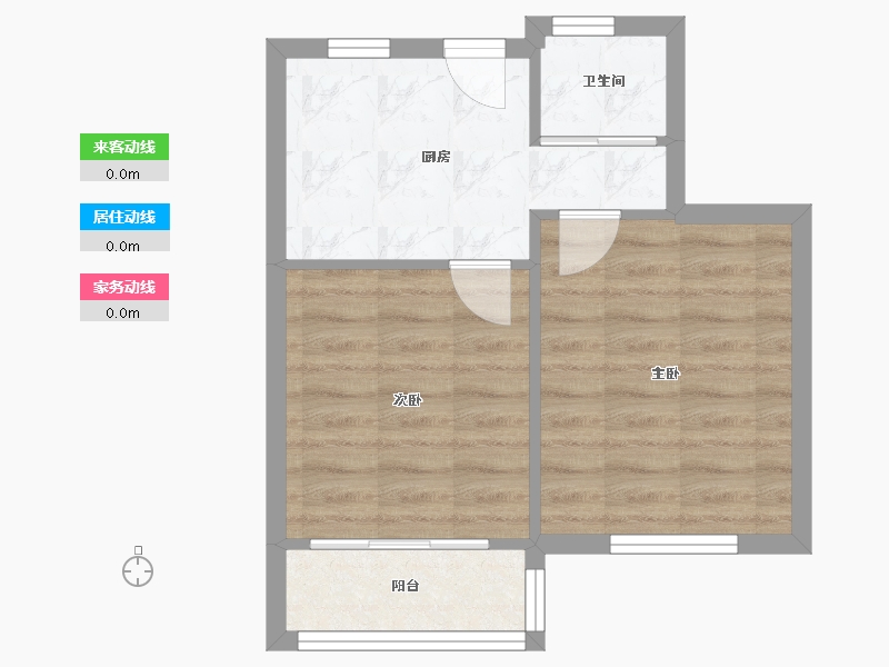 上海-上海市-宜川一村-40.00-户型库-动静线