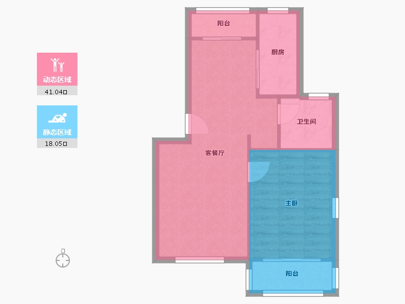 上海-上海市-宜浩佳园-53.55-户型库-动静分区