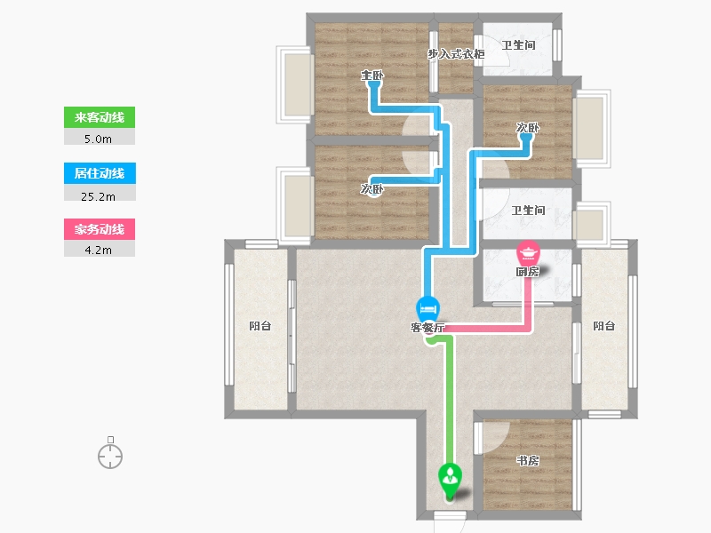 河南省-驻马店市-壹号公馆-100.01-户型库-动静线