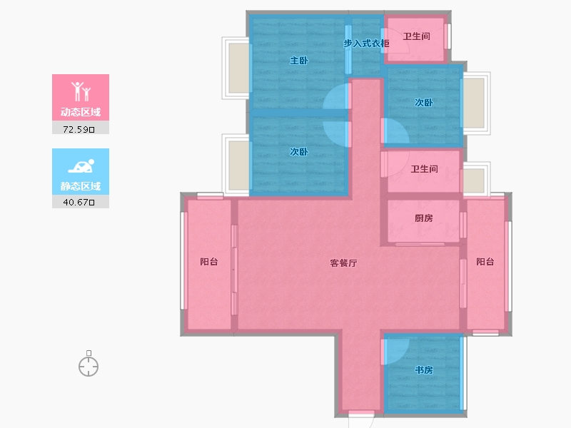 河南省-驻马店市-壹号公馆-100.01-户型库-动静分区