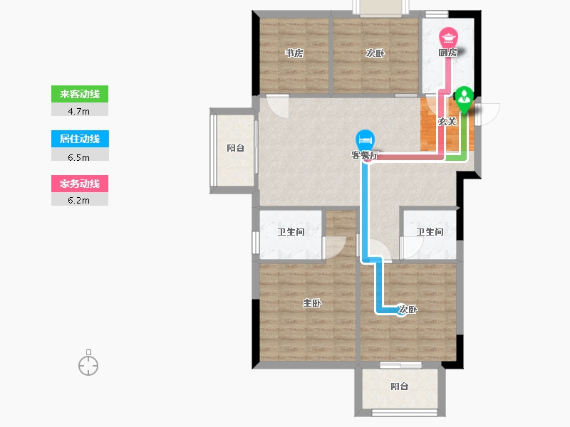 福建省-福州市-宏发御榕府-87.86-户型库-动静线