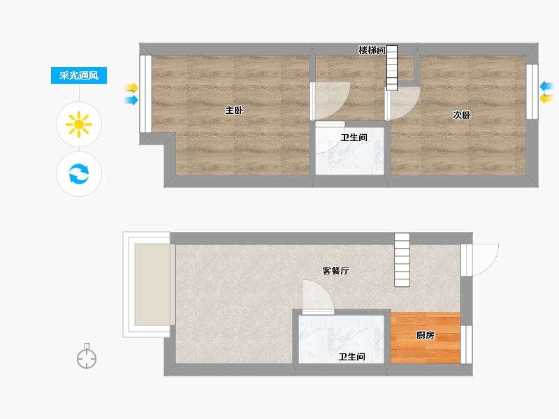 福建省-福州市-凤翔・凡悦公馆-32.25-户型库-采光通风