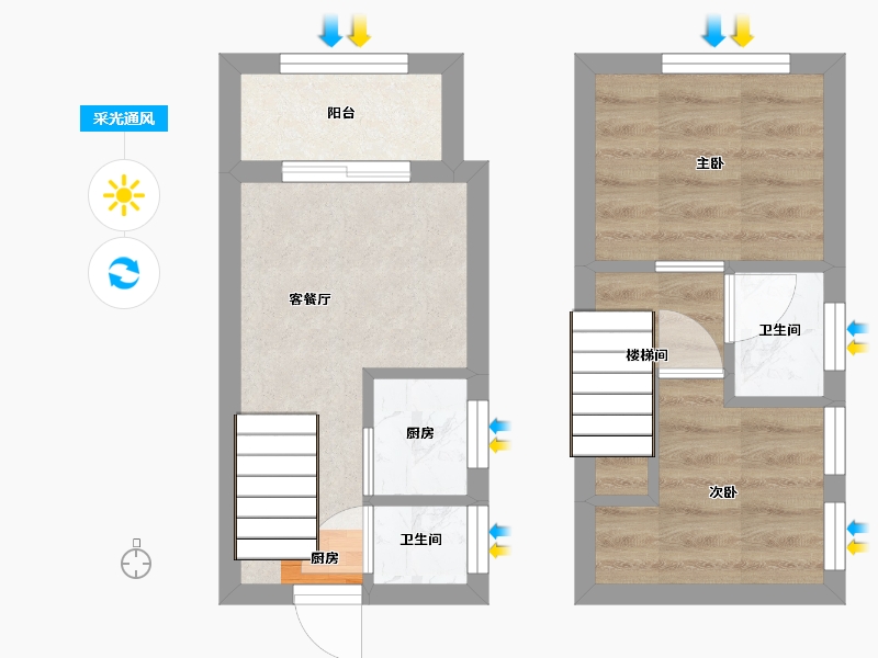 福建省-福州市-正祥・福佑里仁-31.00-户型库-采光通风