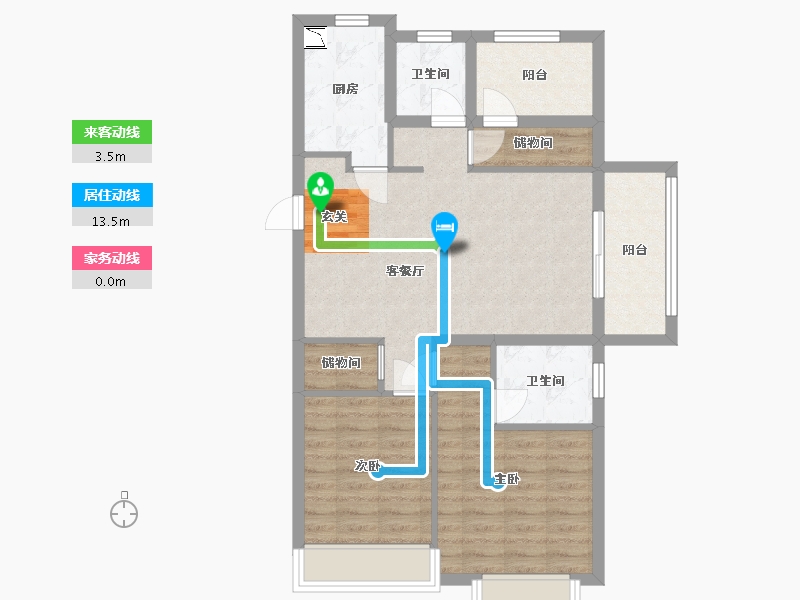 江苏省-南京市-保利荣盛合悦-80.00-户型库-动静线