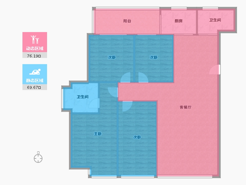 湖南省-常德市-星语林-135.07-户型库-动静分区