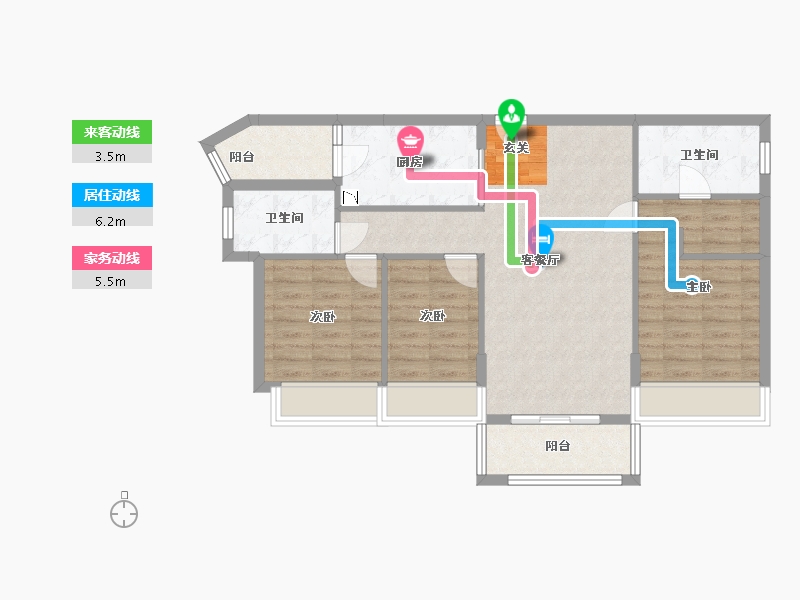 广东省-清远市-中国美林湖-84.41-户型库-动静线