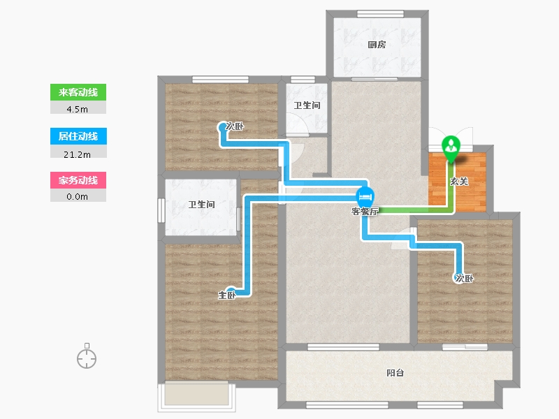 山东省-枣庄市-金钻公馆-114.13-户型库-动静线