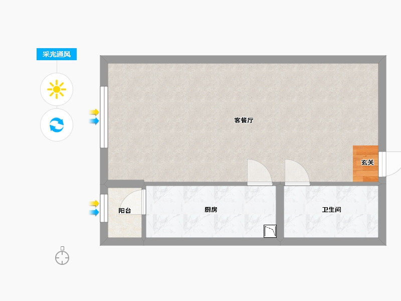 河北省-保定市-名流家和-45.32-户型库-采光通风