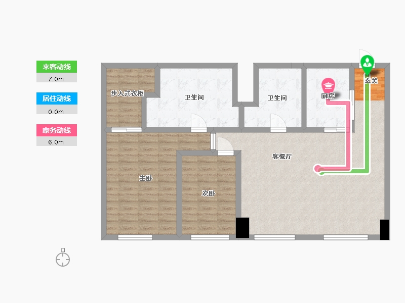 辽宁省-朝阳市-泰禾・北京公馆-104.31-户型库-动静线