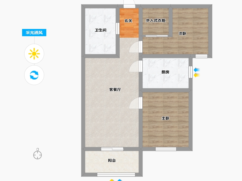 河北省-保定市-名流家和-67.00-户型库-采光通风