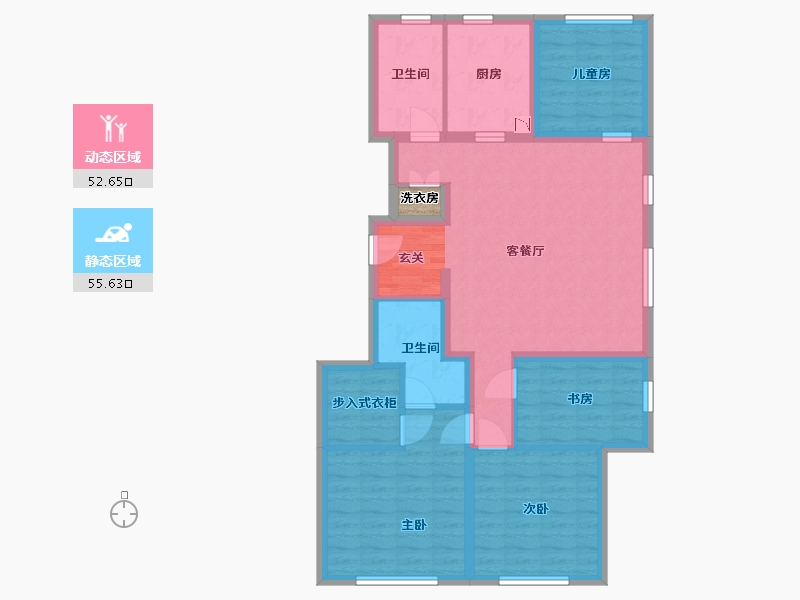 北京-北京市-�f橡悦府-97.35-户型库-动静分区