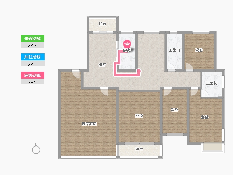 河南省-洛阳市-城建花园-175.35-户型库-动静线