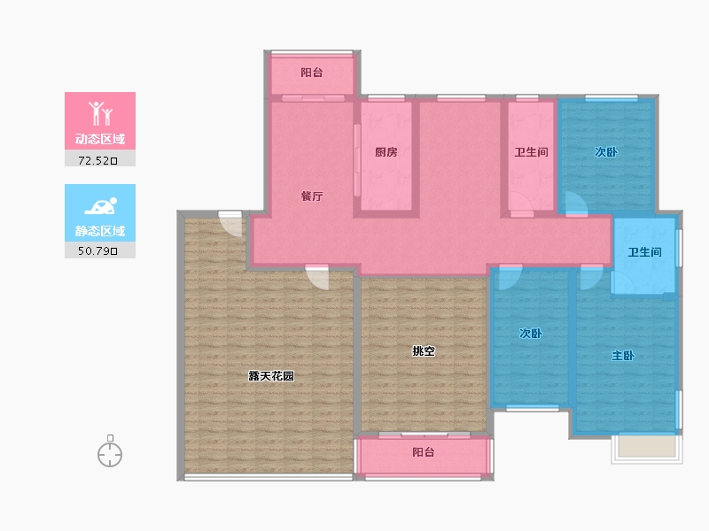 河南省-洛阳市-城建花园-175.35-户型库-动静分区