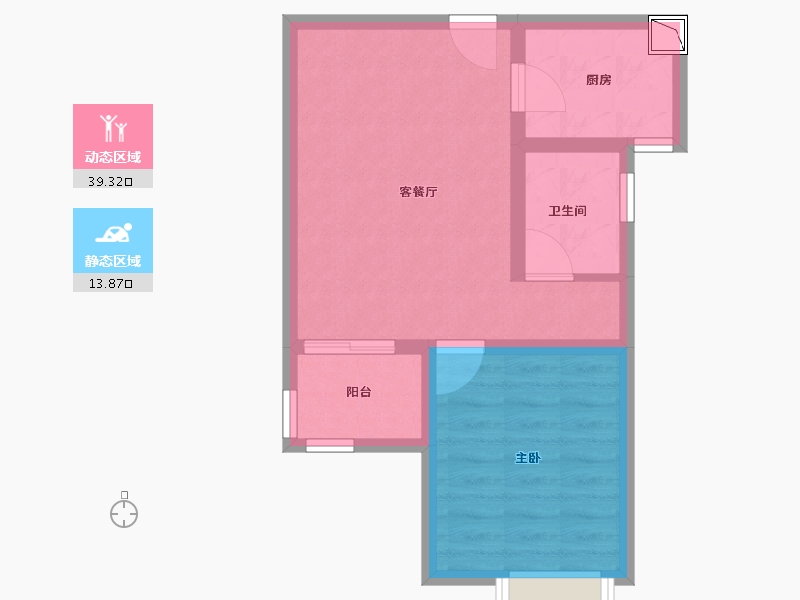 江苏省-徐州市-枫林天下康城-46.85-户型库-动静分区