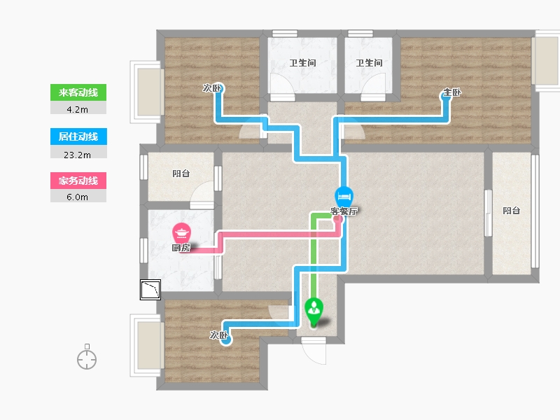 河南省-信阳市-金泰领秀城-99.01-户型库-动静线