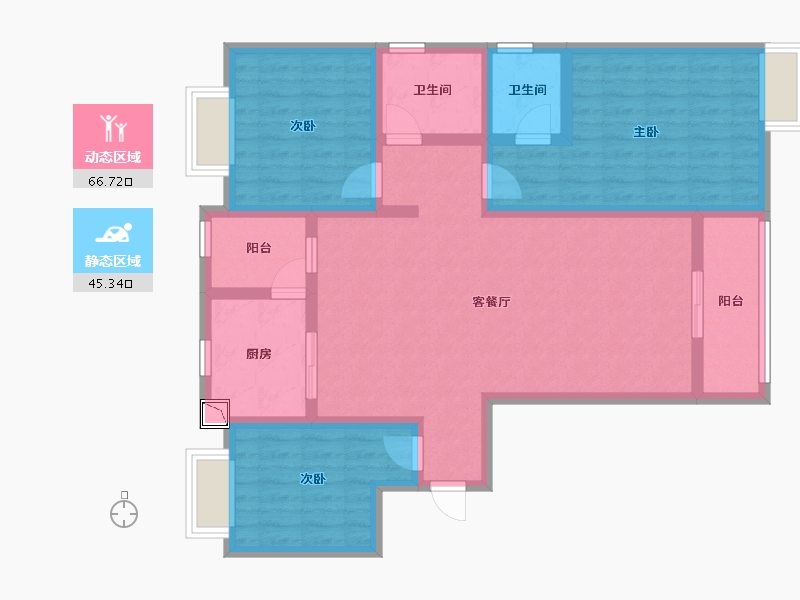 河南省-信阳市-金泰领秀城-99.01-户型库-动静分区